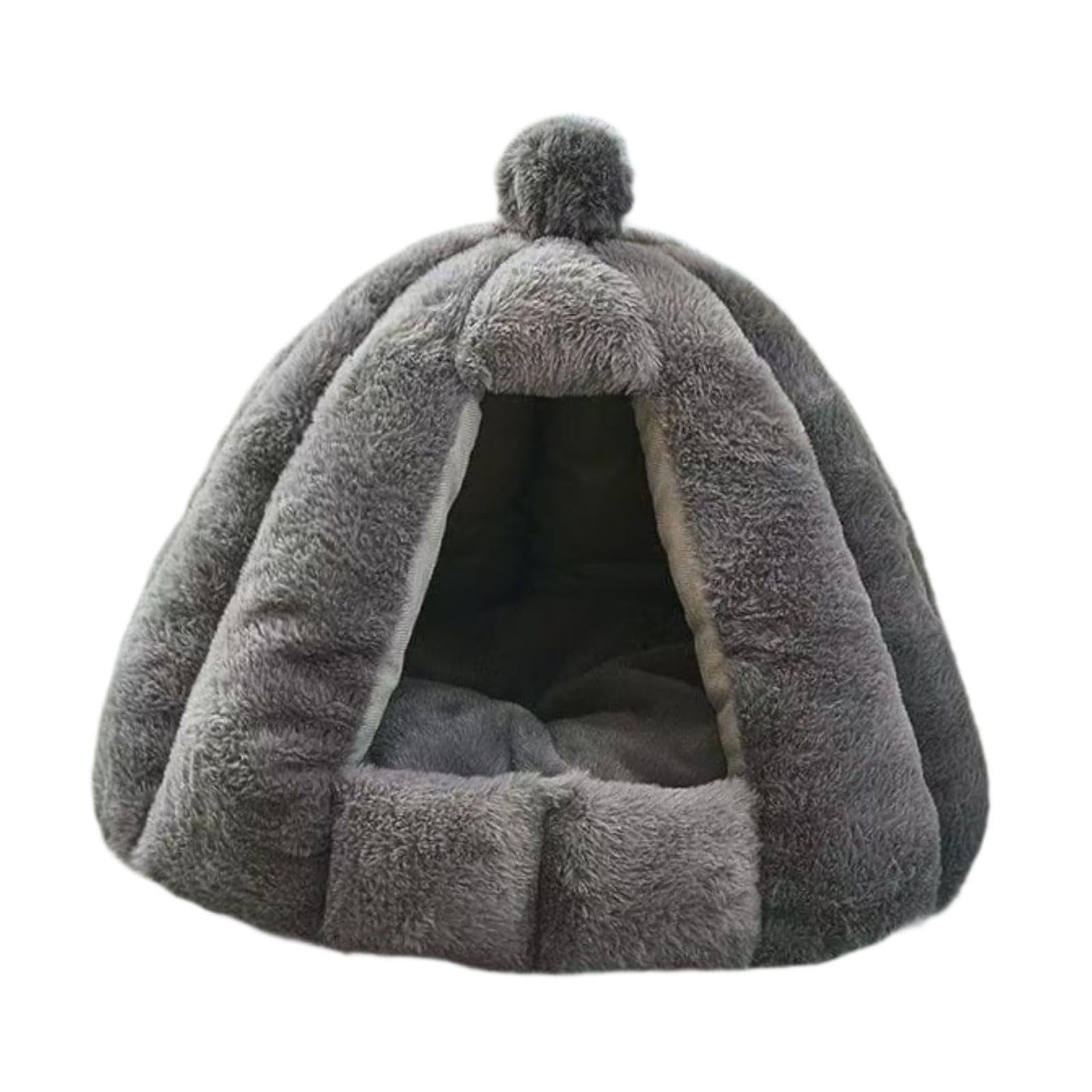 Niche pour chat auto-chauffante et lavable Sharplace en taille L gris pour chien moyen