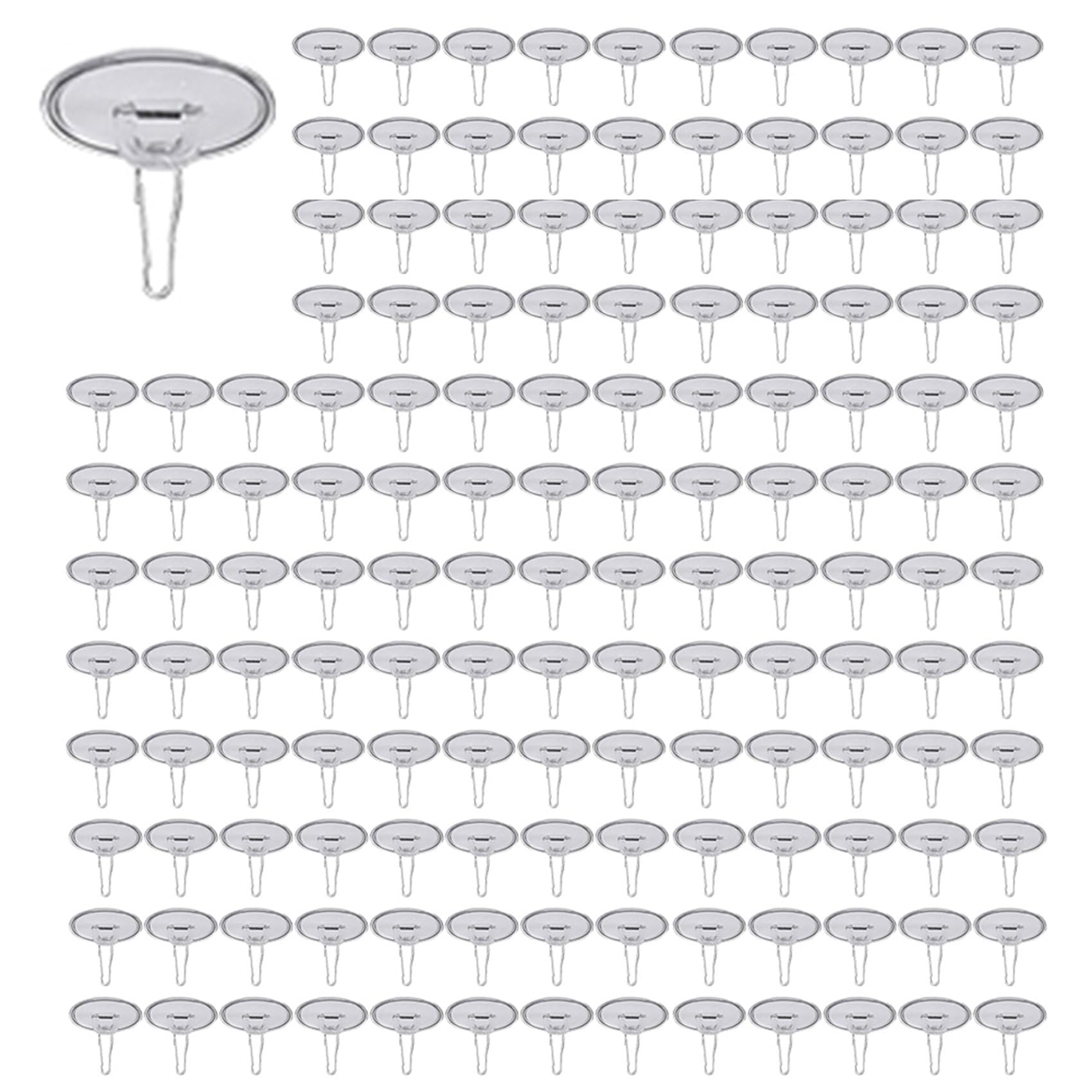 Hndhbfgrt 200Pack Ceiling Hooks Adhesive Removable Wall Hanger, 2cm Disc Sticky Ceiling Hooks for Festival Wedding Christmas Decor