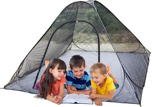 Conical Design Mosquito Netting,Outdoor Hanging Folding Insect Protection Mesh Screen Wall, Patio Hammock Camping Tent Zipper Net Cover