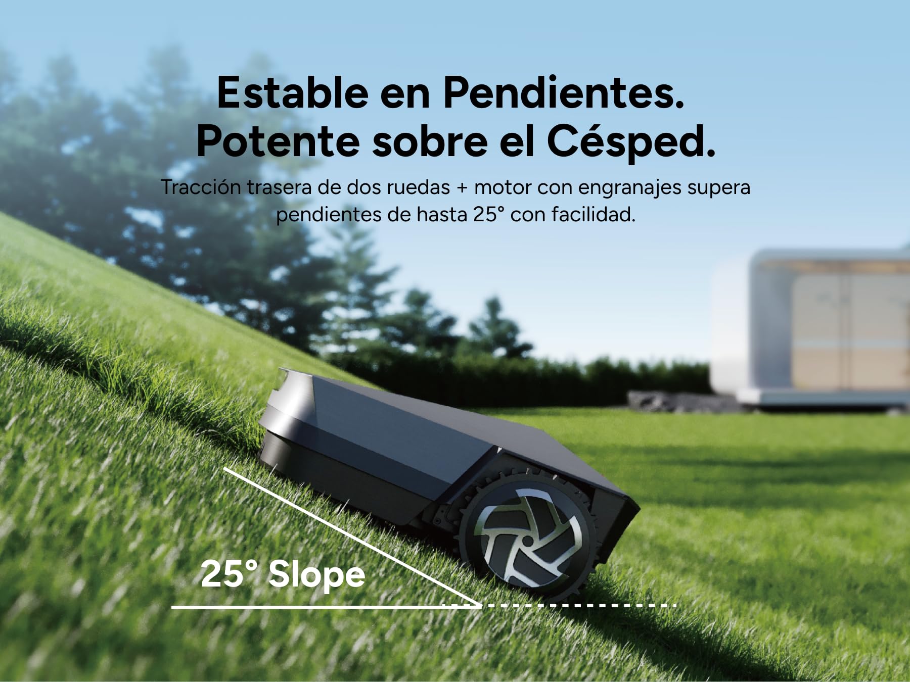 IGarden Z4 Robot Cortacésped Inteligente Inver X Serie Z sin Cable RTK con IA, mapeo con IA hasta 1500 m², detección de obstáculos y Control por App