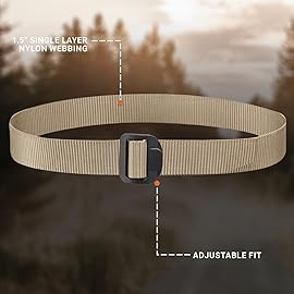 PROPPER Tactical Belt, 1.5 Nylon Web Work Duty Belt with Plastic Buckle