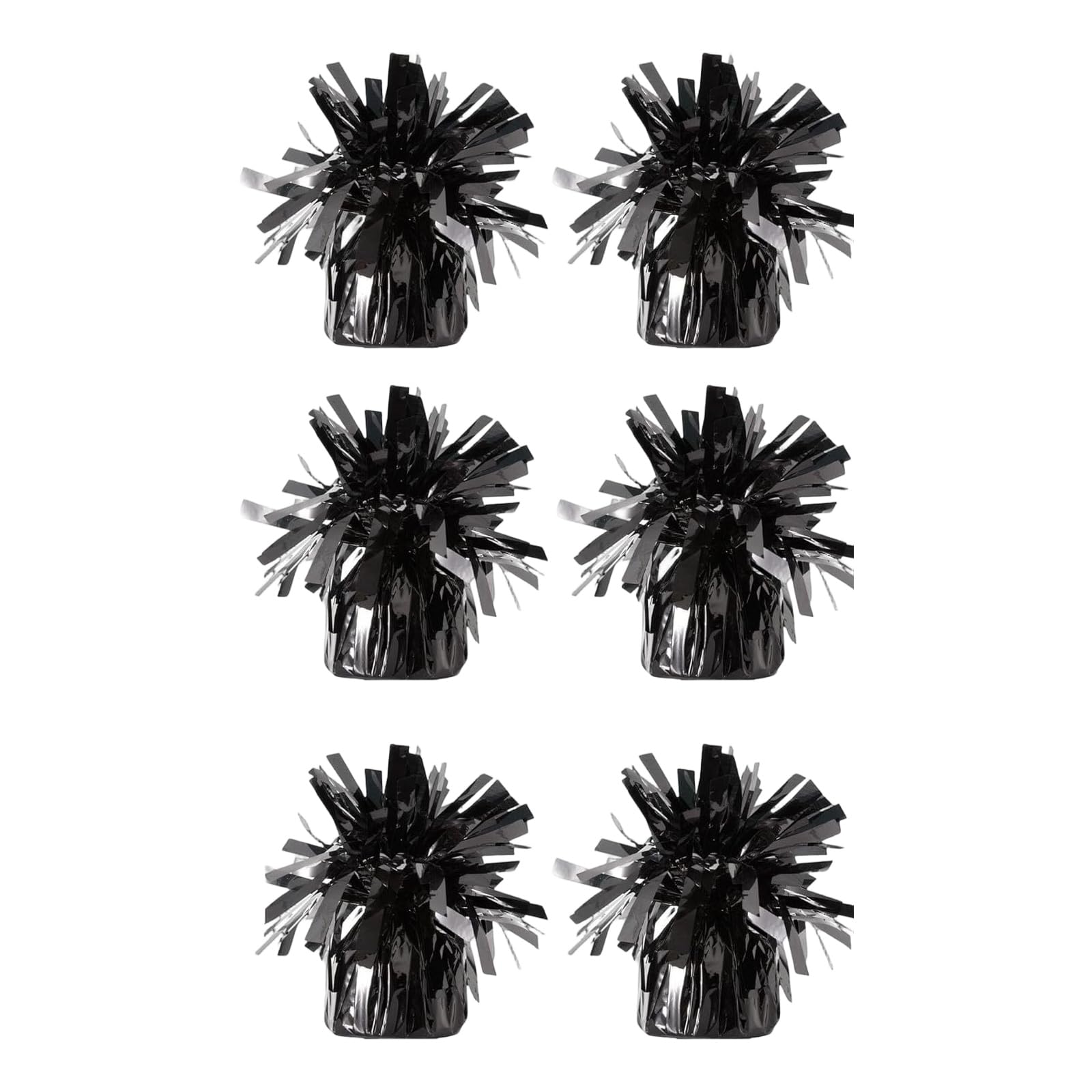 OSNIYAW 6Pcs Balloon Holder Stands with Concrete Base Reflective PET Foil Holder for Weddings and Birthdays Decorations Mooring Weights