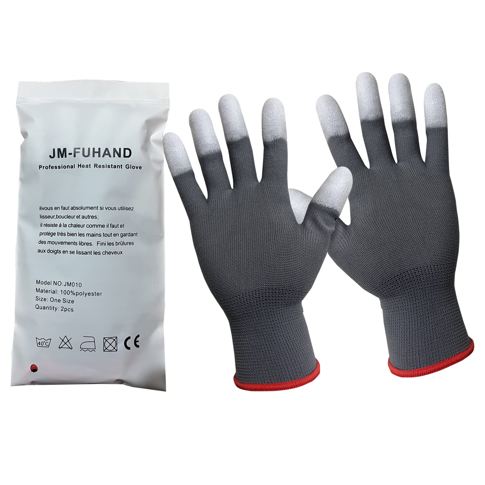 JM-FUHAND hitzehandschuh lockenstab, Thermo-Styling-Handschuh,  professionell, hitzebestndig, zum Stylen von Haaren, Frizzer und Frizzer.  (1 Paar) (grau) bei Amazon.de | Gnstiger Preis | Kostenloser Versand ab  29 fr ausgewhlte Artikel