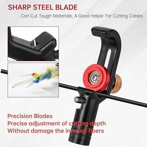 Miniatura 2 de Pelacables blindados de 0.157-0.394 in, pelacables de fibra óptica blindados FTTH, pelacables redondos coaxiales, ranura de cable blindada media y