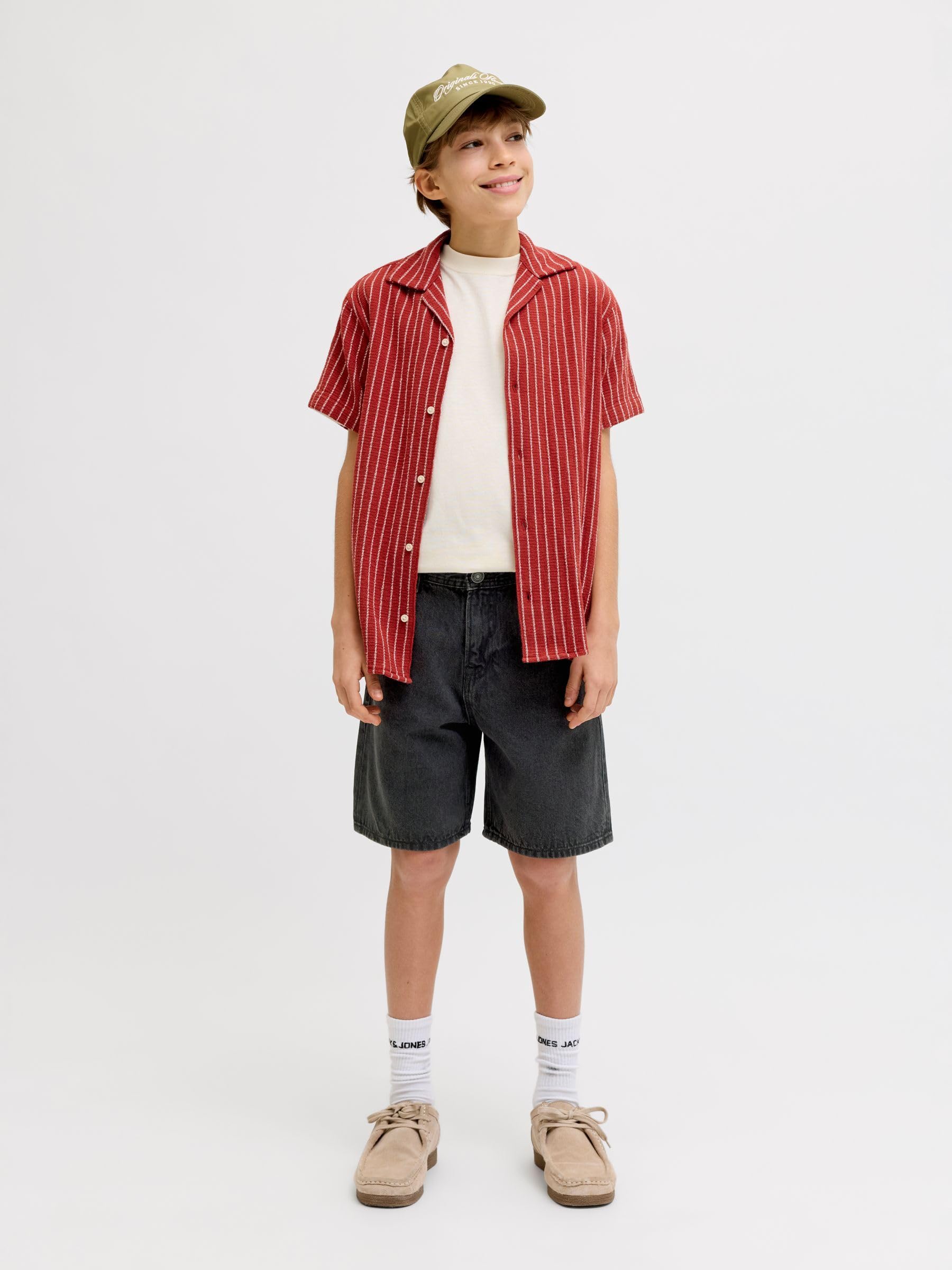 JACK & JONES Jjitony Jjoriginal Shorts MF 823 S N Jnr - Pantalones Cortos Vaqueros Niños