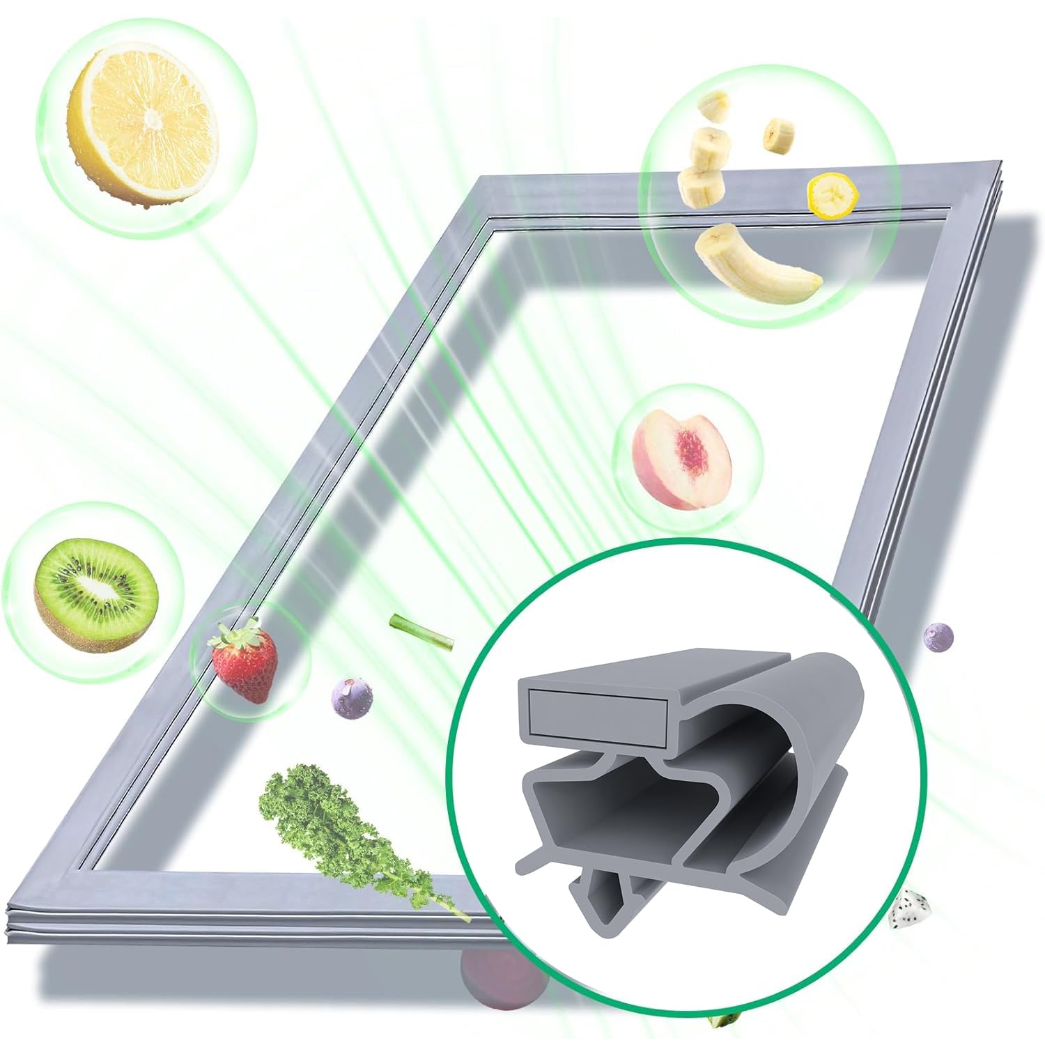 Guarnizione Magnetica Porta Frigorifero Congelatore in Gomma
