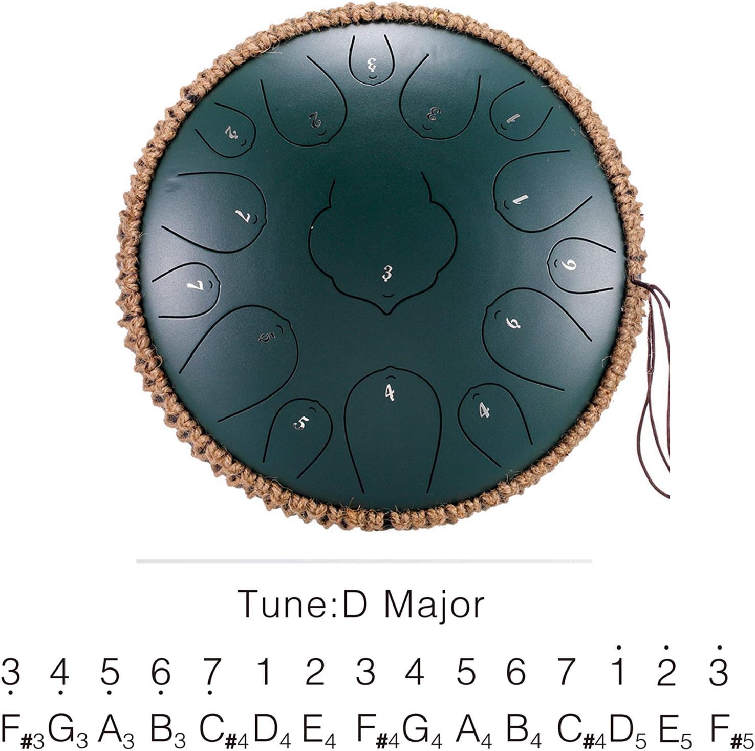 未使用タンドラム/スティールパン/ハンドパン 15音/13インチ タングドラム(ハンドパン) 13インチ15音 未使用タンドラム/スティール