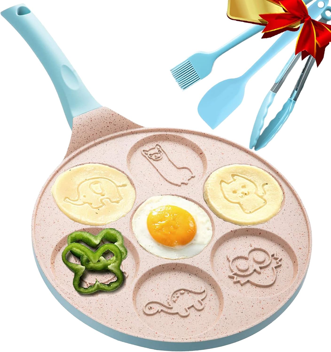 DAYOOH Animal Pancake Pan Induction Hob Pancake Griddle Egg Frying Pan