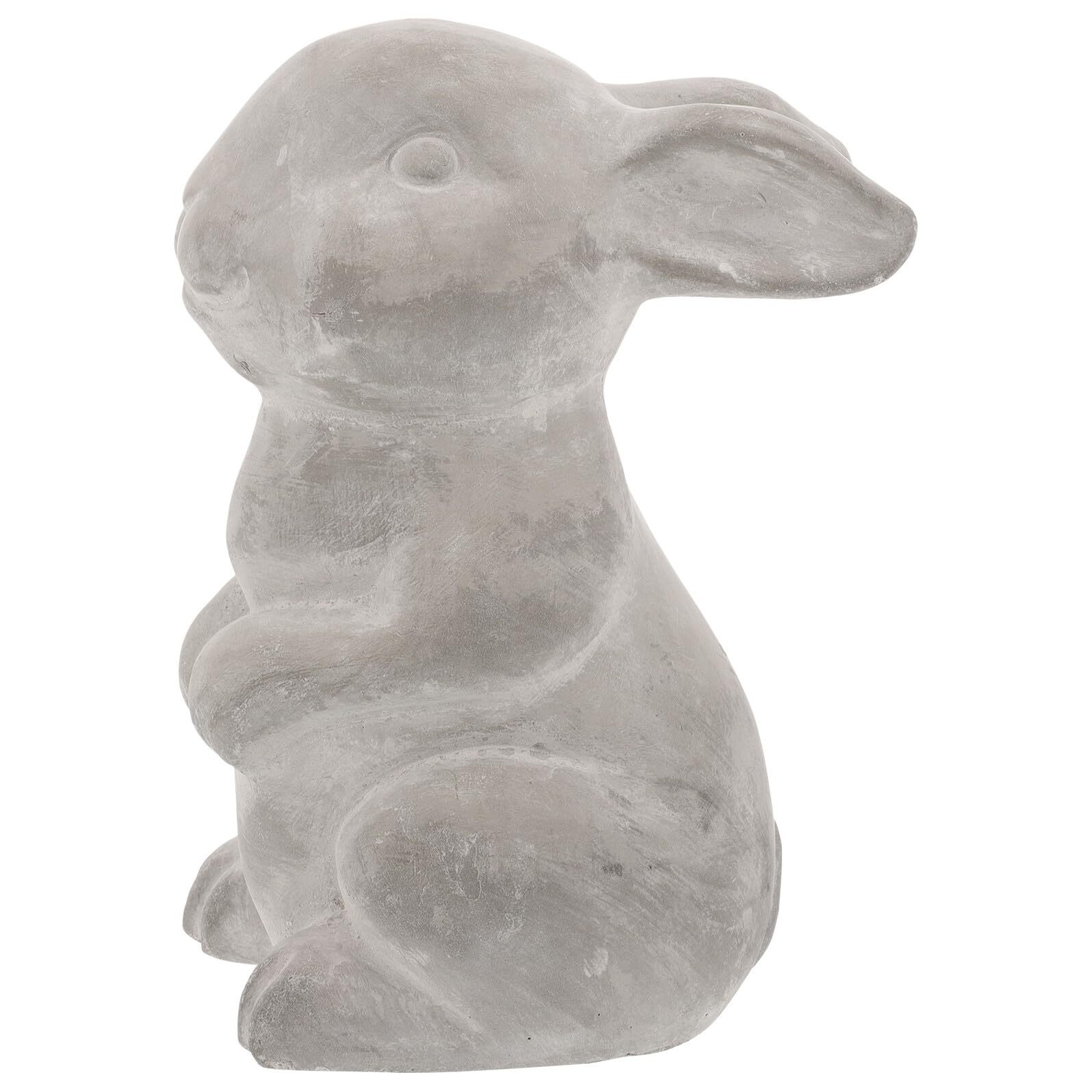 Statue lapin ciment légère évitez le poids lourd pour décorer jardin et étang