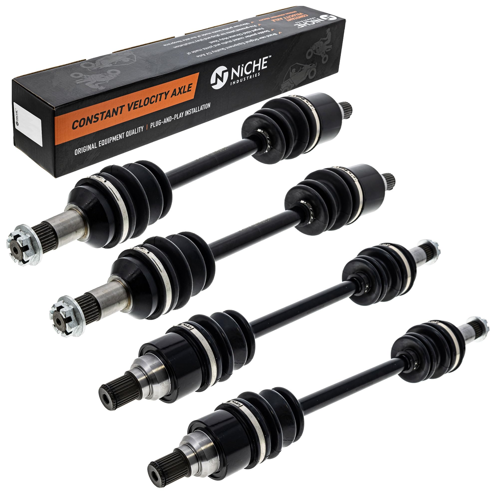 α Amazon.com: NICHE Front Rear CV Axle Kit For Arctic Cat Alterra