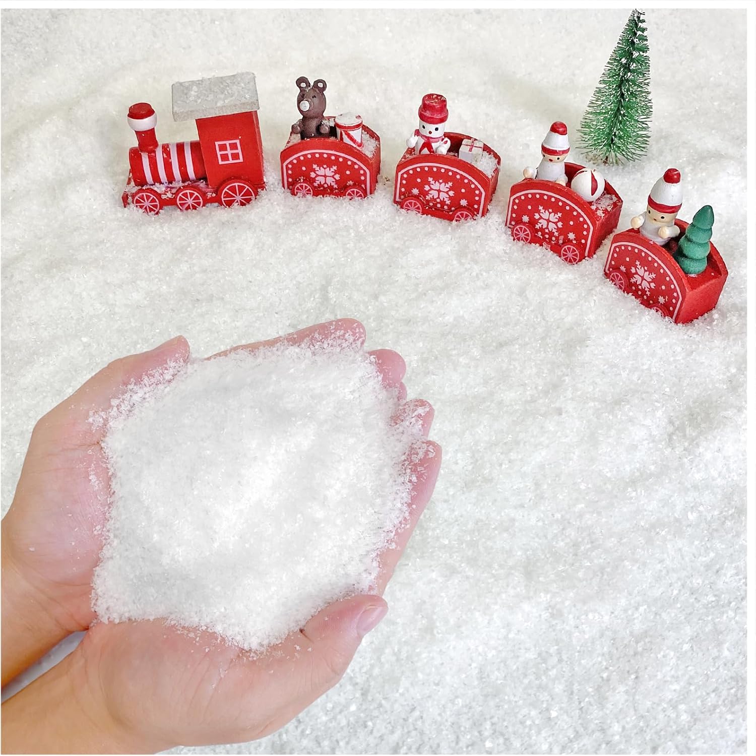 Apragaz 10 Ounces Christmas Fake Snow, Artificial Fake Snow