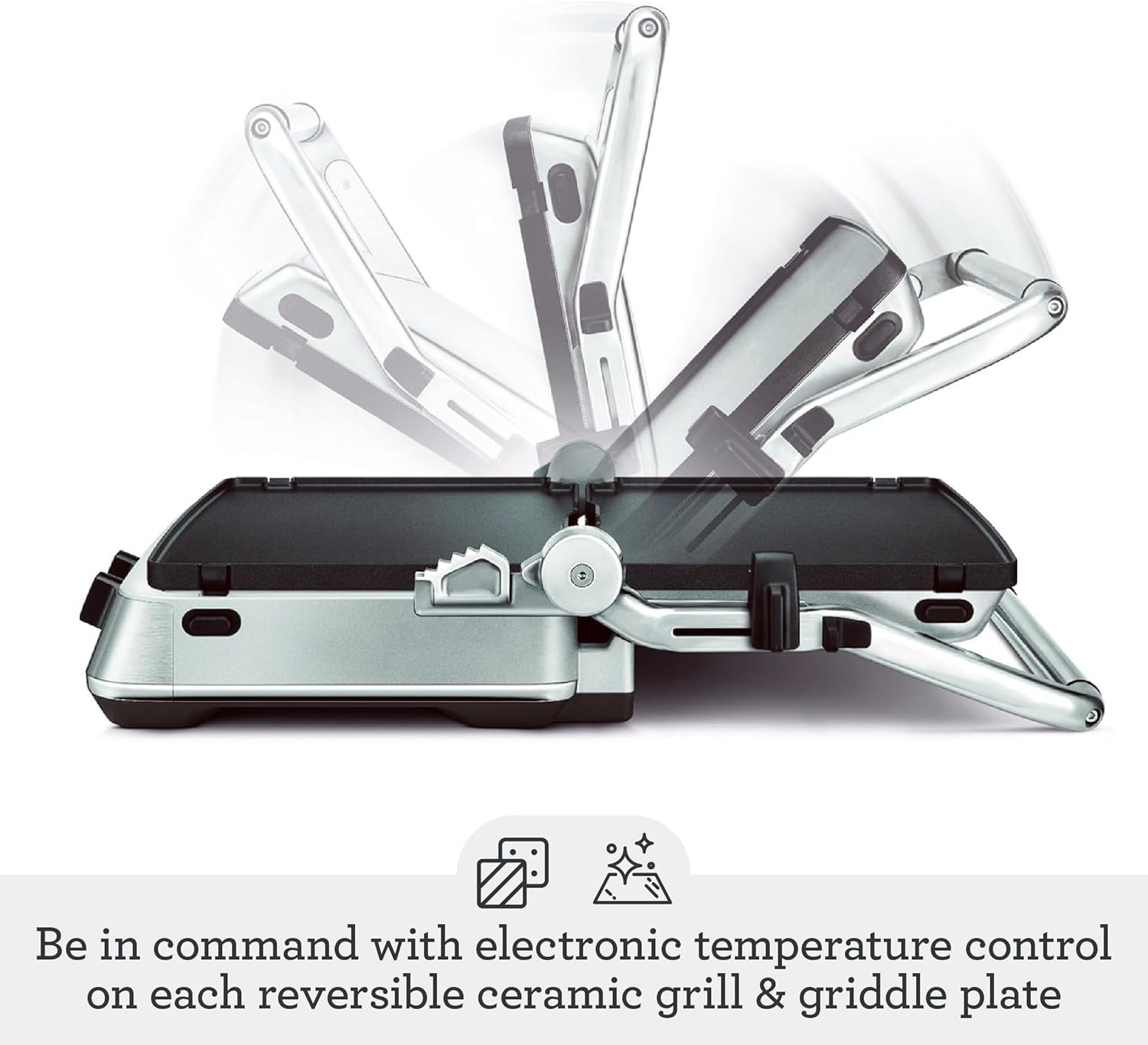 Breville BGR700BSS Sear and Press Grill, Brushed Stainless Steel