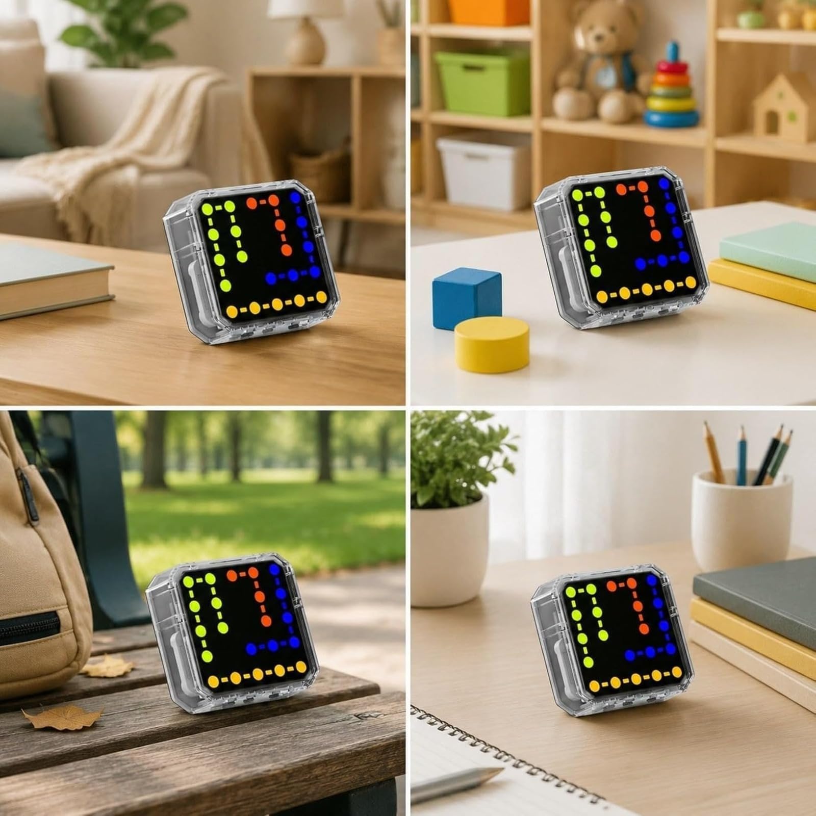 Gioco portatile logico per bambini, sviluppo visivo e intellettuale, attività pratiche che stimolano mente e mani, educazione elettronica per bambini e adulti. Nero