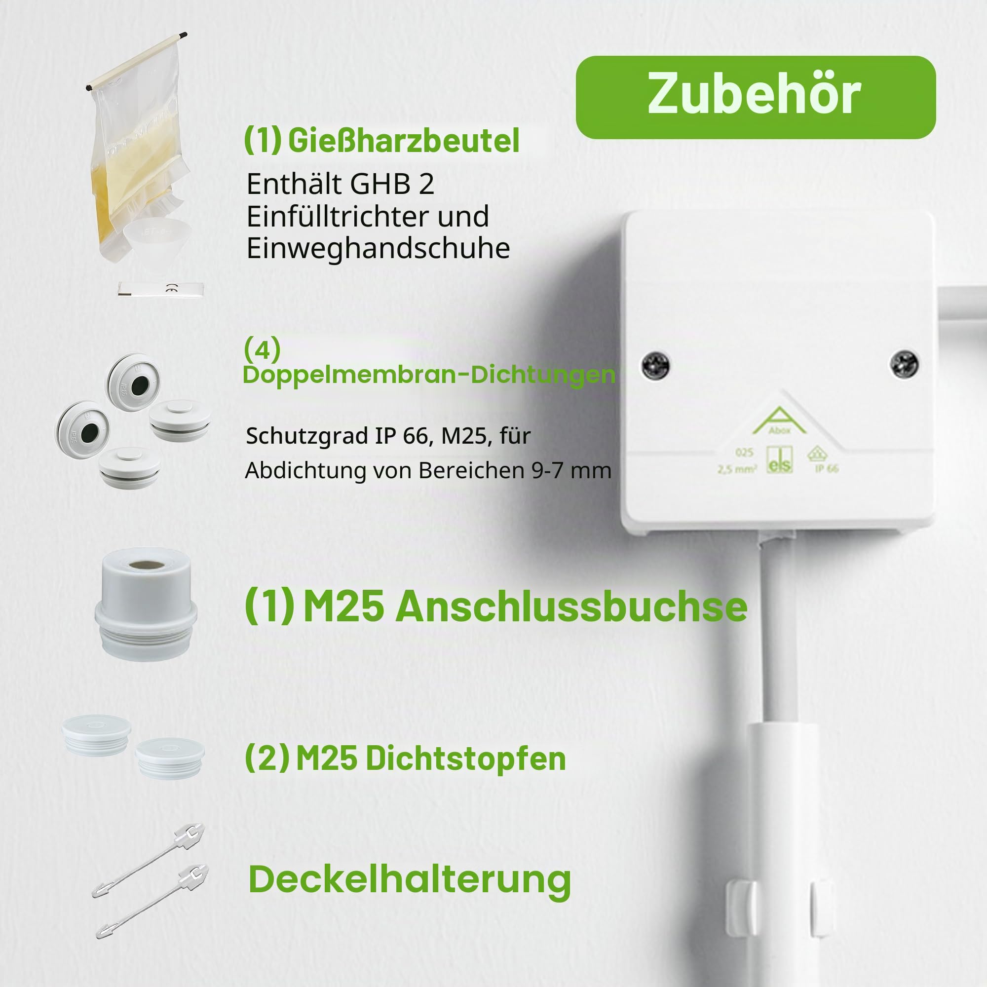 Spelsberg Abzweigkasten Abox Pro XT SLK-4², IP68, für Erdreich, inkl. Gießharz