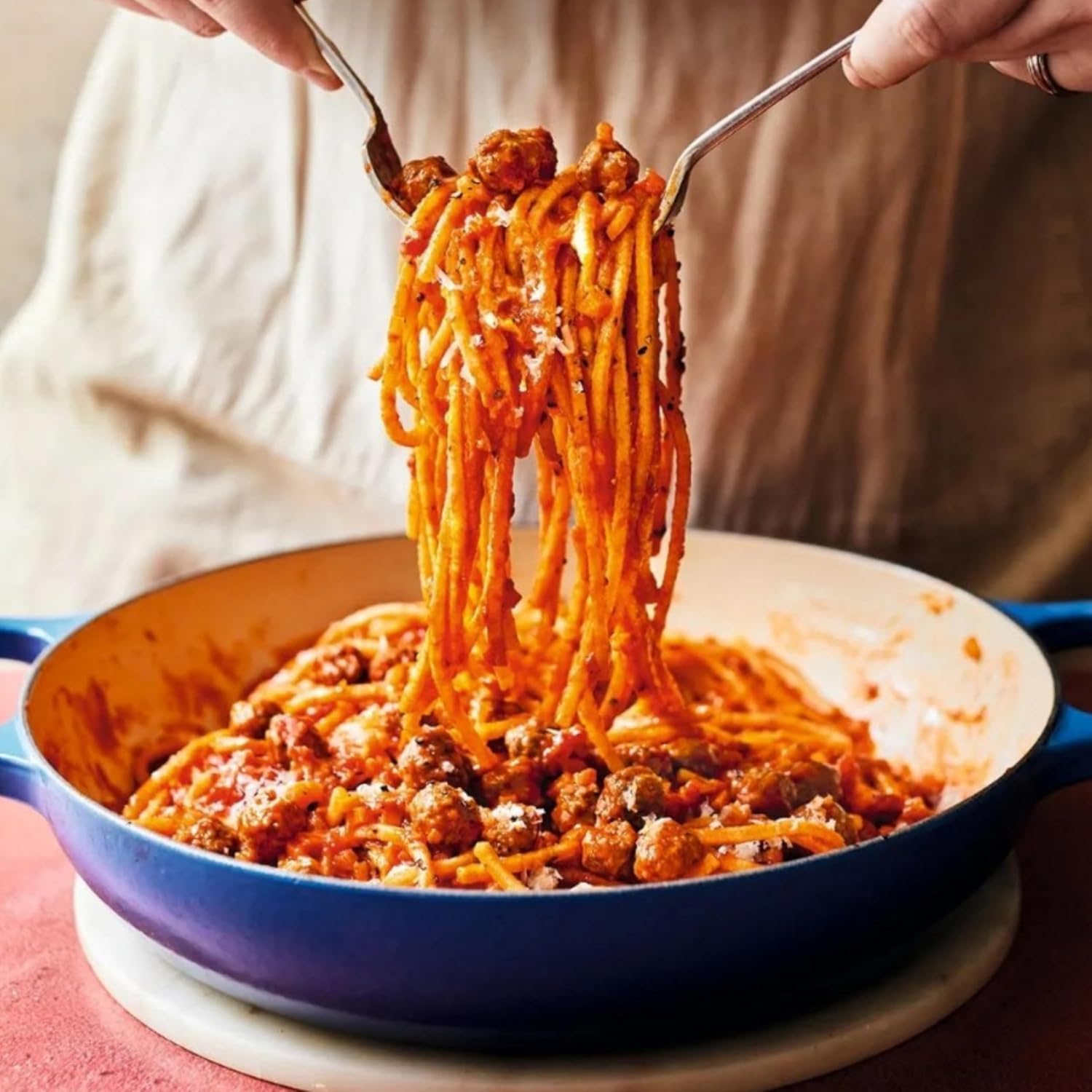 Rustichella d'Abruzzo Fusilli col Buco 17.6oz (Pack of 2)- Classic Authentic Italian Long Curly Pasta - Perfect for Tomato or Olive Oil Sauces
