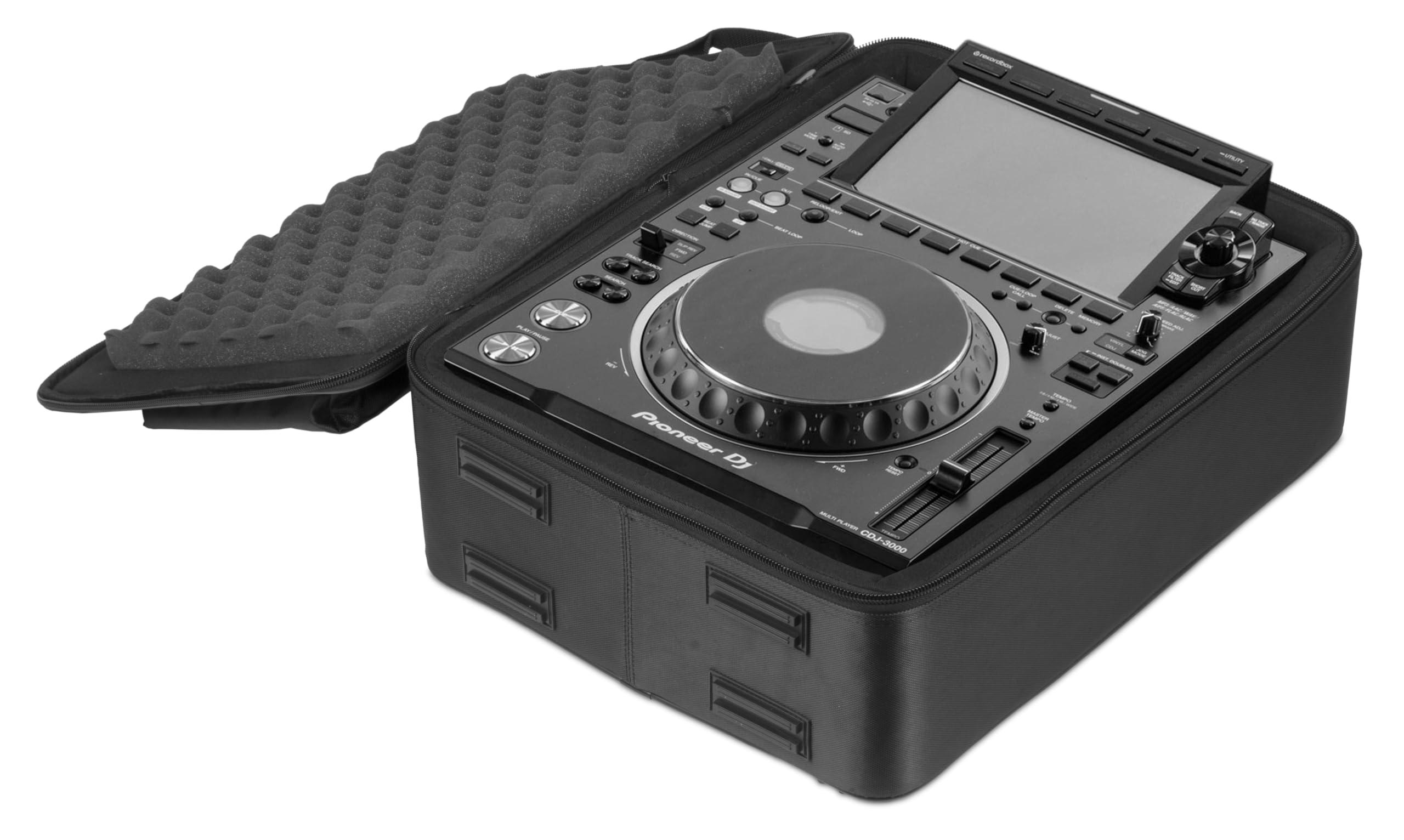 UDG Ultimate CD Player Mixer Tasche Large MK2, Schwarz (U9121BL2) | Schützen Sie CD-Player und Mixer zwischen Auftritten; Wabengepolsterte Tasche mit 25 mm Polsterung und mehreren