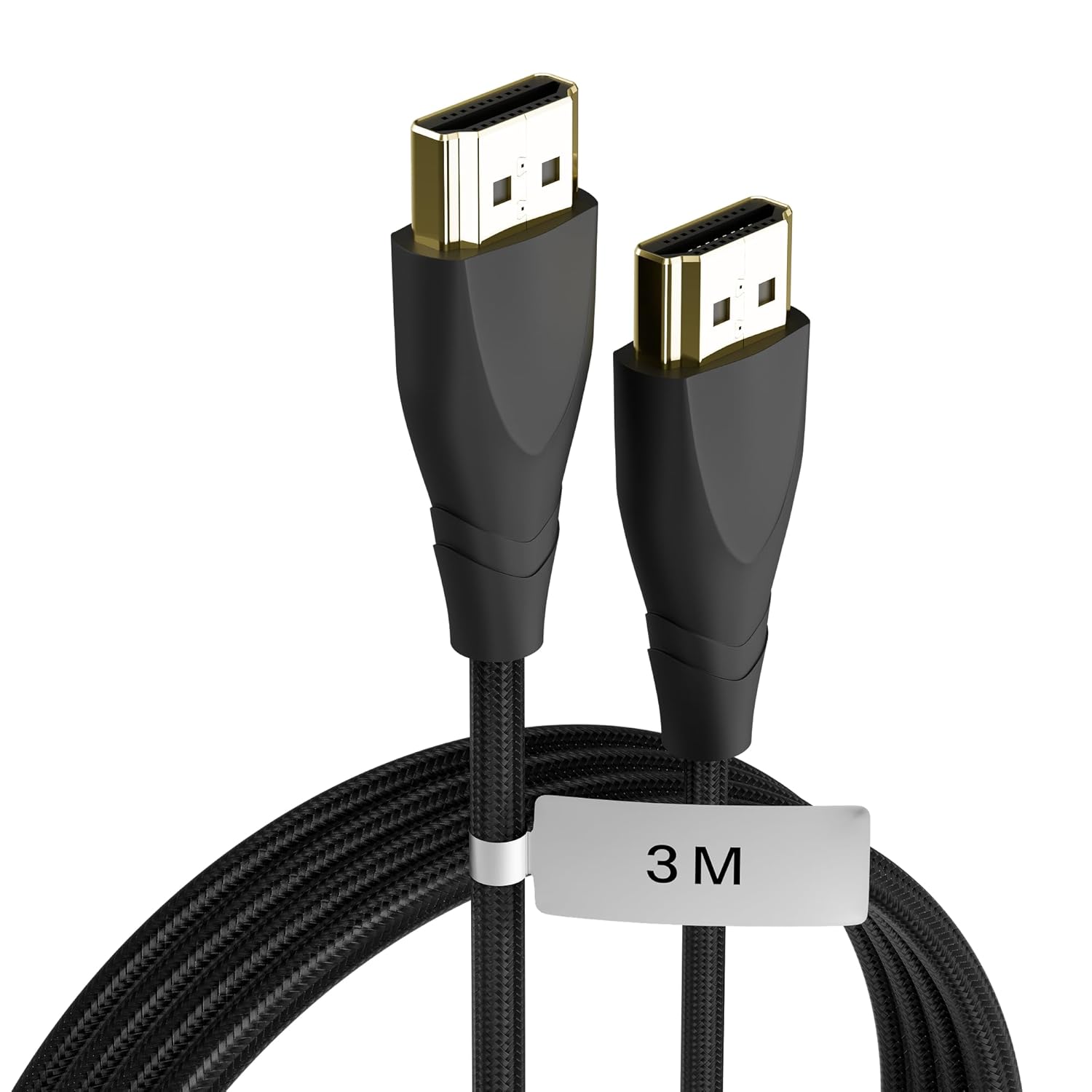 Basesailor HDMI 2.1 Cable 3M, Ultra High Speed 48Gbps Cord with Ethernet, 8K@60Hz 4K@120Hz UHD,Dolby Vision DTS,eARC,HDR10,3D, Compatible with TV,Monitor,Laptop,PS5,Xbox & HDMI Enabled Devices
