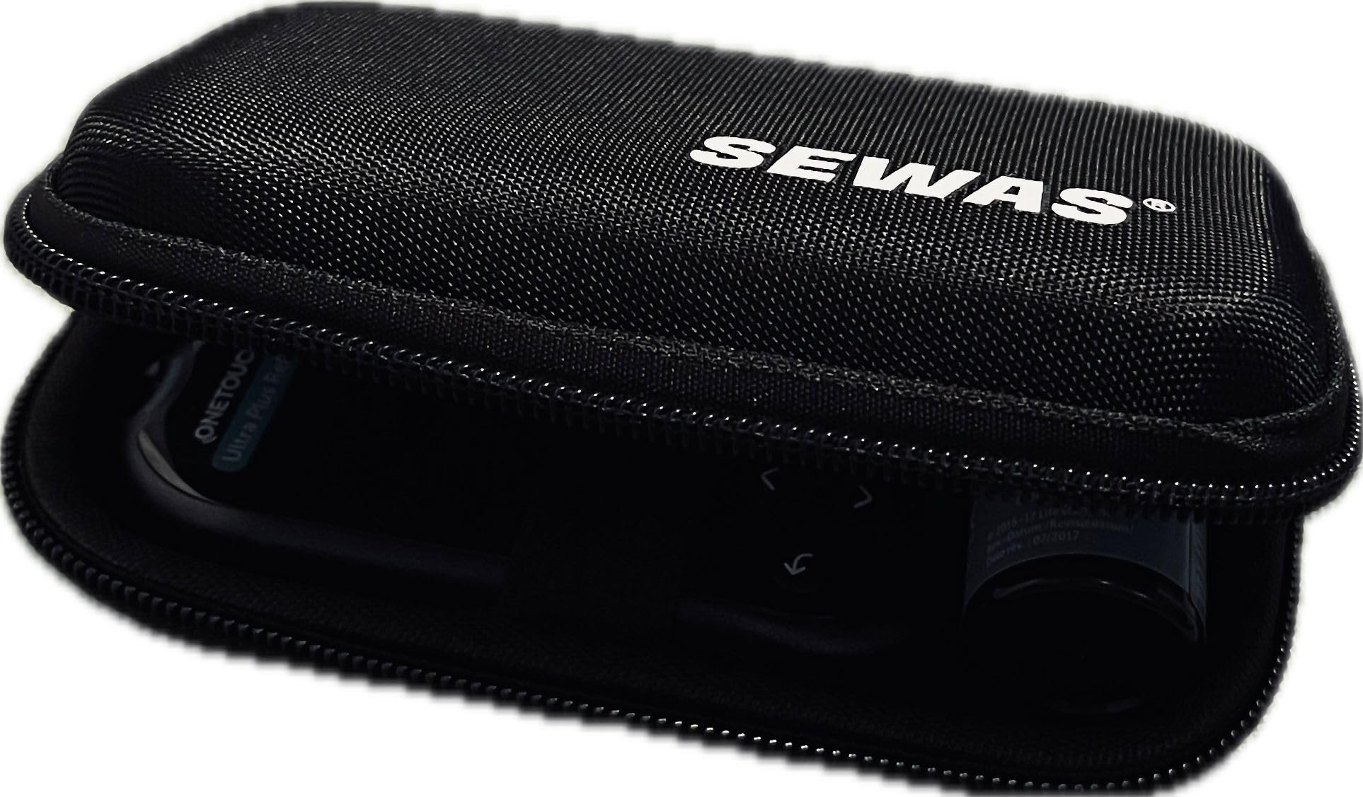 SEWAS OneTouch Ultra Plus Reflect - Funda rígida para medidor de glucosa en sangre OneTouch Ultra Plus Reflect, bolsa para diabéticos, riñonera, funda protectora para medidor y accesorios
