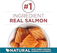 Vista 2 de Purina ONE Comida seca natural para gatos, mezcla Tender Selects con salmón real - Bolsa de 7 lb