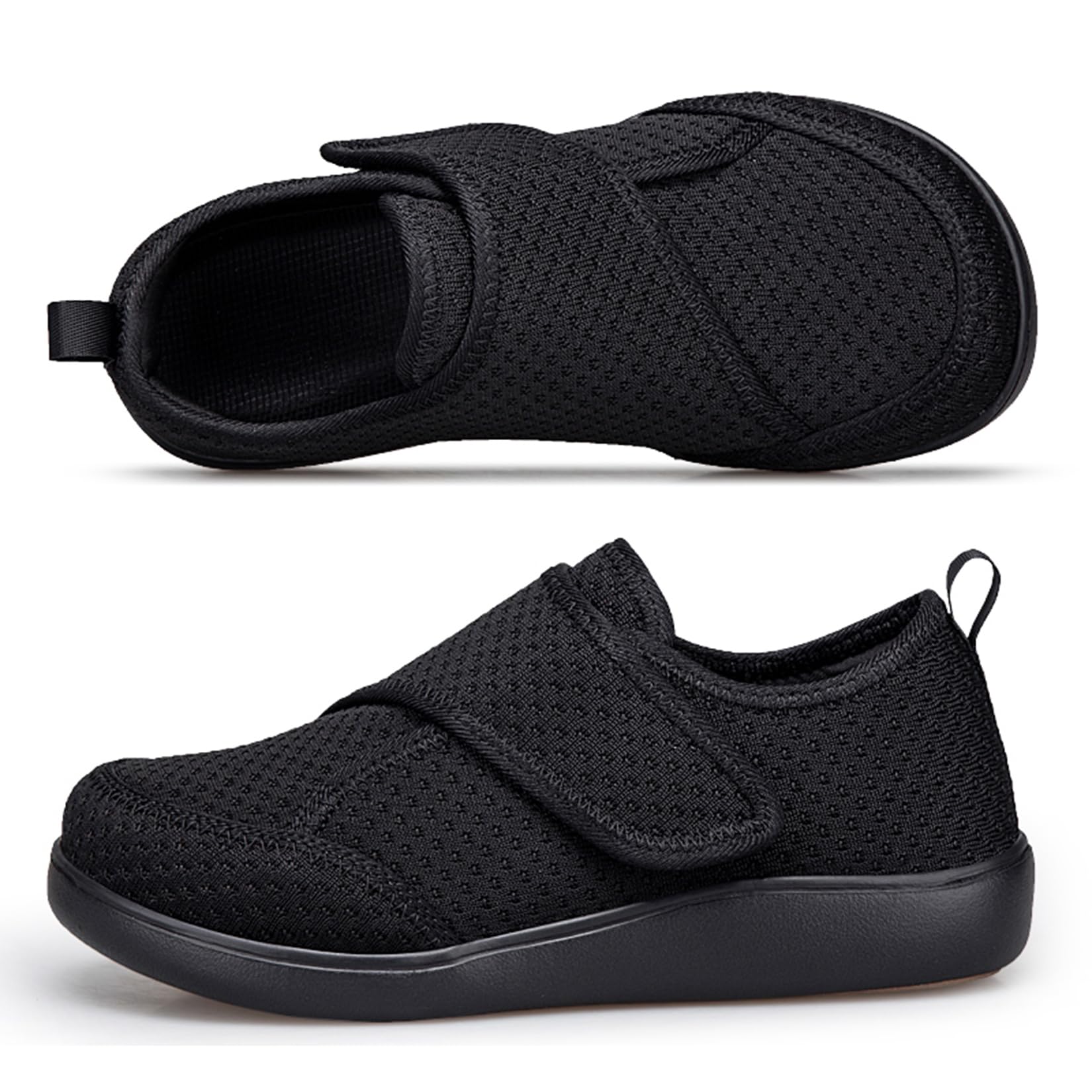 Scarpe Diabetiche Donna Uomo Extra Large | Pantofole Traspirante Regolabile Scarpe per Riabilitazione Scarpe da Passeggio Leggero Antiscivolo Ortopediche Ciabatte