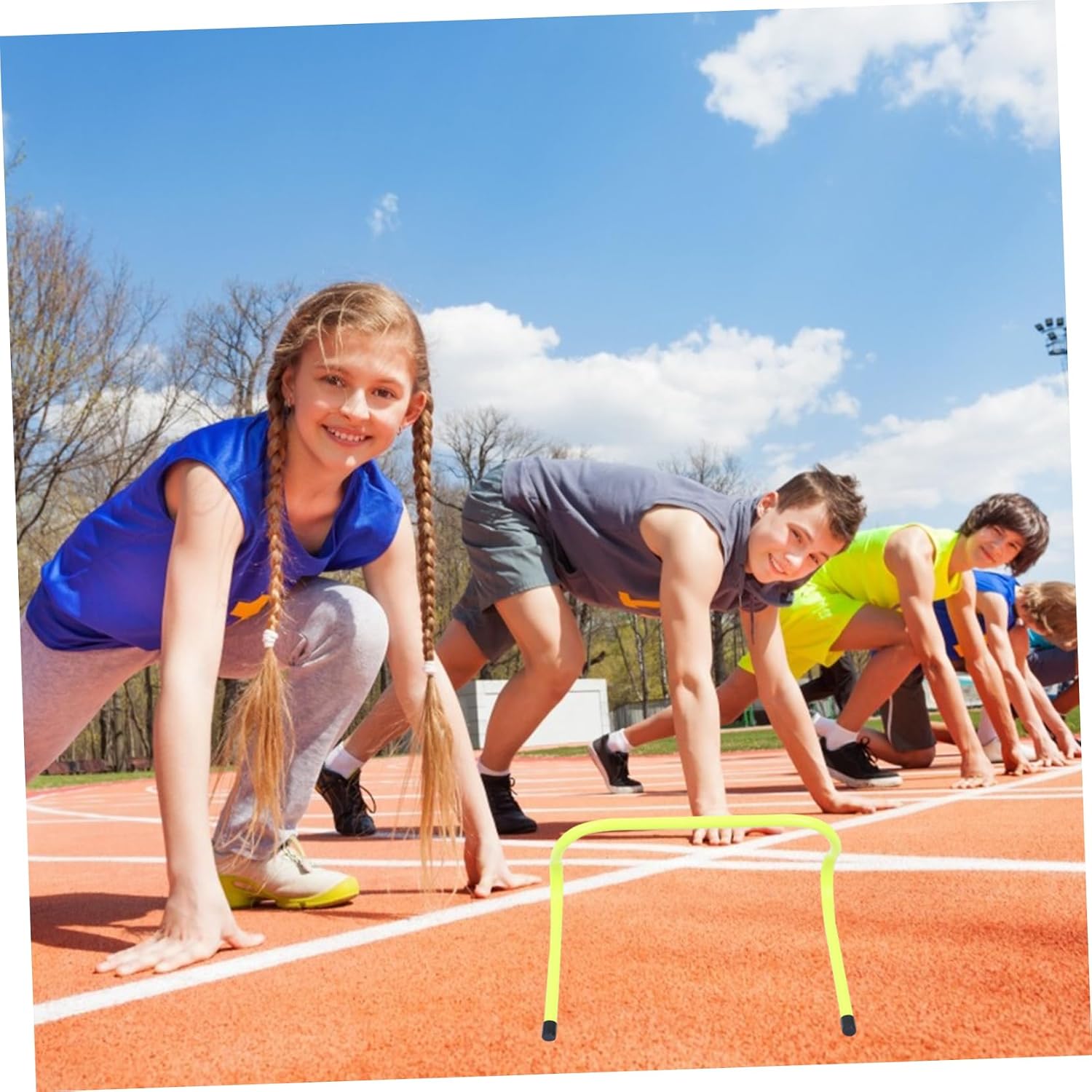 Abaodam 6Pcs Agility Training Hurdles for Football Flexibility Training Equipment for Speed Coordination and Balance Improvement