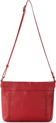 The Sak Melrose Crossbody Purse - Premium Leather Women's Bag For Everyday & Travel, Mahogany Suede Medium