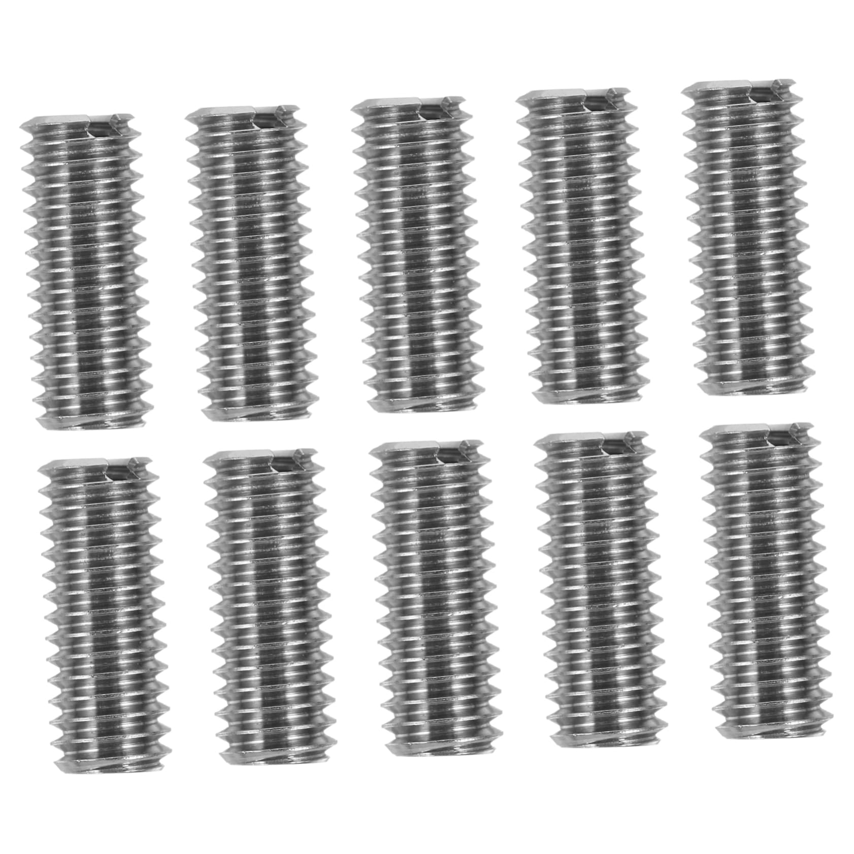 Holibanna Stainless Steel Thread Insert Nuts 10pcs Metal Nut Inserts for Furniture and Machine Projects