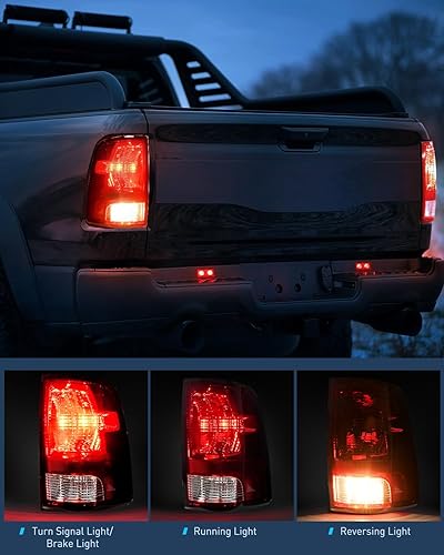 Miniatura 32 de Nilight Conjunto de luz trasera para Dodge Ram 2009 2010 2011 2012 2013 2014 2015 2016 2017 2018 Dodge Ram 1500 2500 3500 2019 2020 2021 estilo Lado