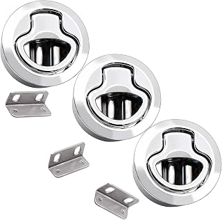 evan Boat Latch 2" Slam Hatch Lock for Marine Deck RV Cabinet Door 3 Pack