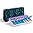 Weekly Pill Organizer 2 Times a Day, Zumd Pill Box 7 Day with Cute Quilted Fabric Zipper Case, Travel Pill Case Am Pm for Vitamin Medicine Organizer