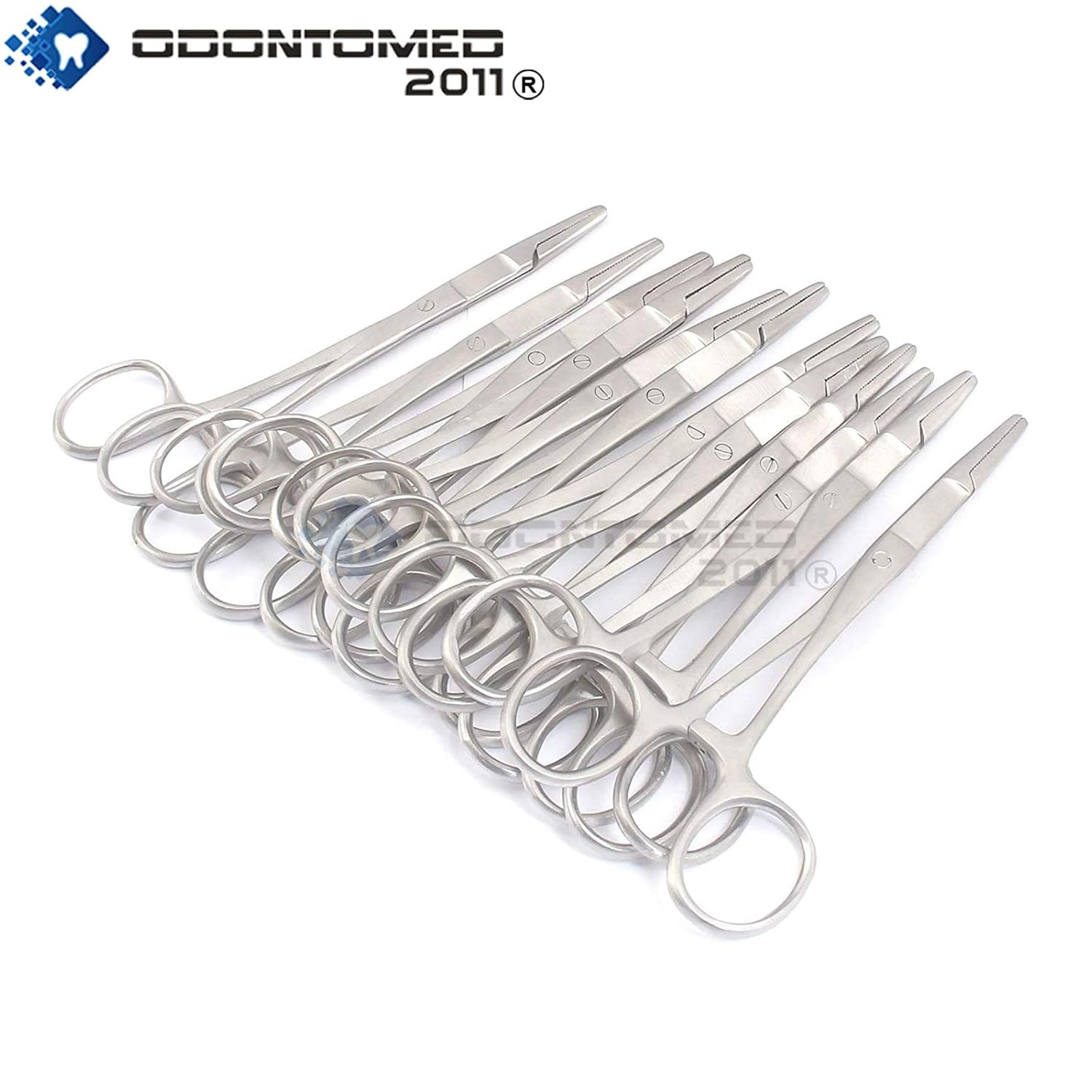 OdontoMed2011 Lot of 12 Pieces Olsen Hegar Needle Holder 5.5" Stainless Steel ODM