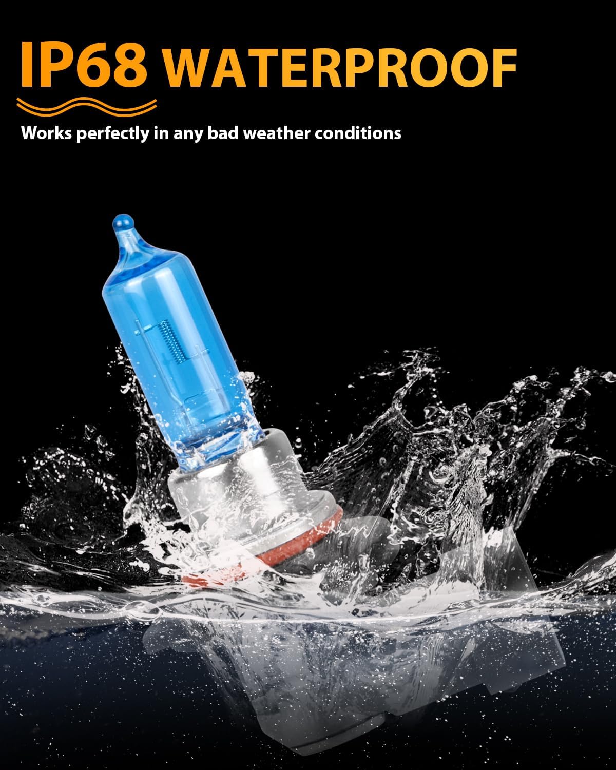 Fit For DODGE RAM 1500 2500 3500 With Projector(2016-2018) Halogen Bulbs, 9005+9005 High Low Beam+9145/9006 Fog Lights, Pack of 6