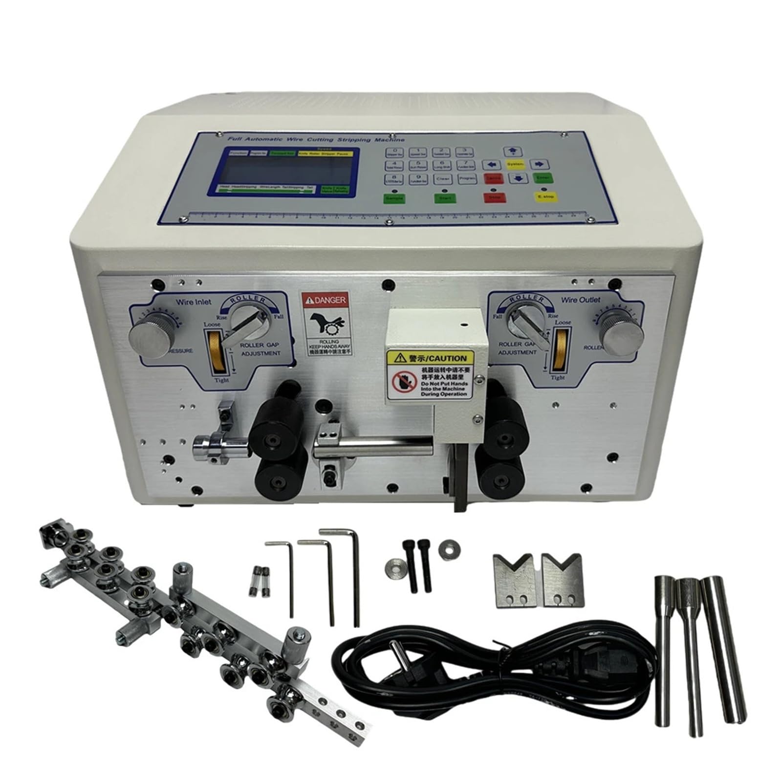Spellafili automatico SWT508MAX25 16MM2 25MM2 con macchina da taglio for spellatura cavi touch screen Multiuso(SWT508MAX(0.2-16MM2),220V)
