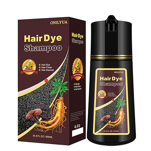 Miniatura 12 de Champú de tinte para cabello con café instantáneo 3 en 1 - Color para mujeres y hombres, 500 ml, de larga duración (castaño claro)