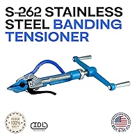 Vista 2 de IDL Packaging Tensor de bandas de acero inoxidable S-262 para bandas de 1/2 a 3/4 pulgadas de ancho - Herramienta de bandas de alta resistencia