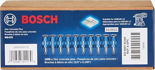 Miniatura 3 de BOSCH NB-075 Clavos de hormigón intercalados de 34 pulgadas