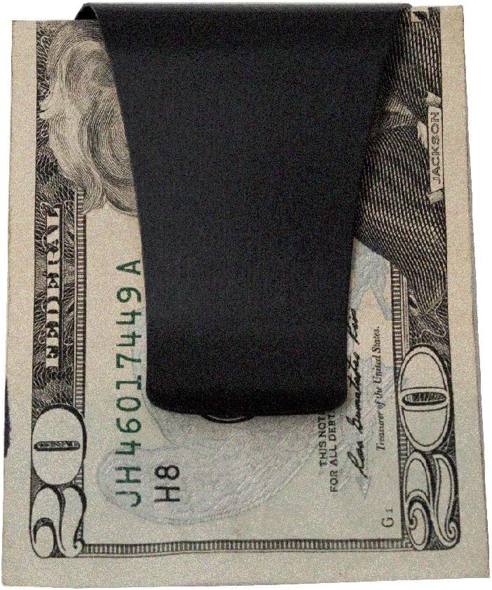 Storus Smart Money Clip Card Holder Metal Wallet Slim Minimalist Front Pocket Wallet for Men, Students, Gift - Matte Black Finish