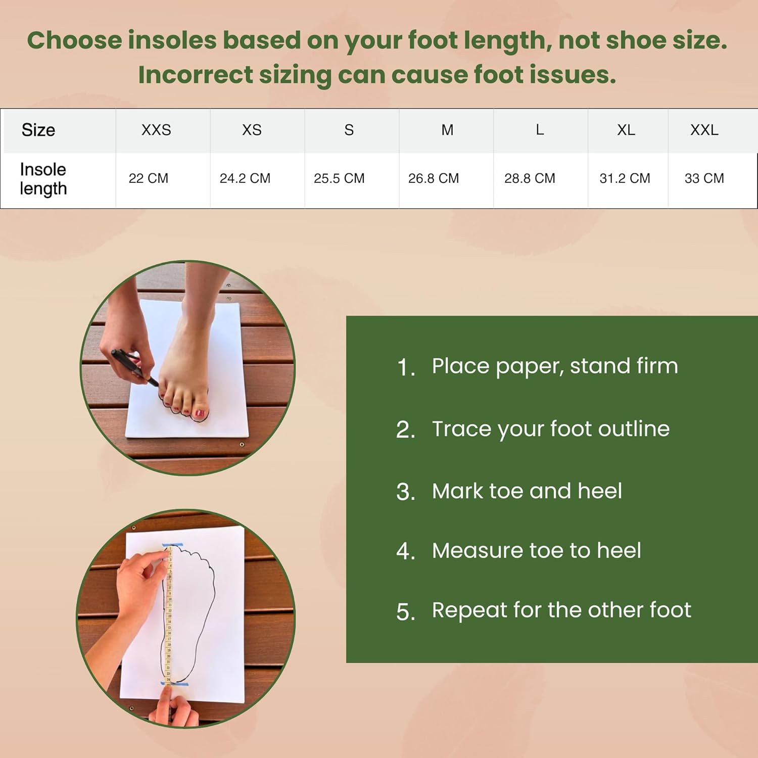 STRYDA Orthopedic Insoles - 100% Cork Soles to Promote Natural Foot Function - Barefoot Friendly Shoe Inserts for Feet, Knees & Back - 100% Natural, Vegan - S - Image 7