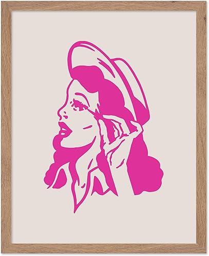 Miniatura 43 de Poster Master Póster con texto en inglés "You've Yeed Your Last Haw", estampado retro de vaquero rosa, arte occidental, arte moderno, arte del