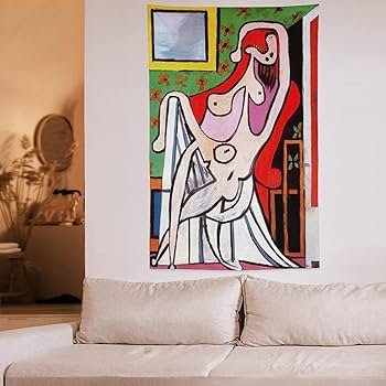 Amazon.co.jp: Pablo Picassoパブロ・ピカソ画家の作品（赤い