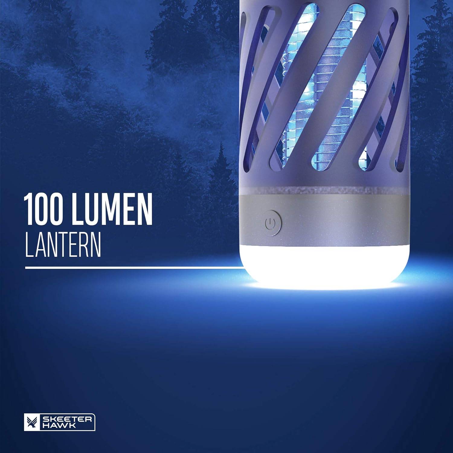SKEETER HAWK Personal Mosquito Zapper functioning as a 100 lumen lantern