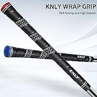 Vista 2 de KNLY Juego de 13 agarres de golf envolventes con tecnología de control de textura cóncava triangular, agarre de goma para todo tipo de clima