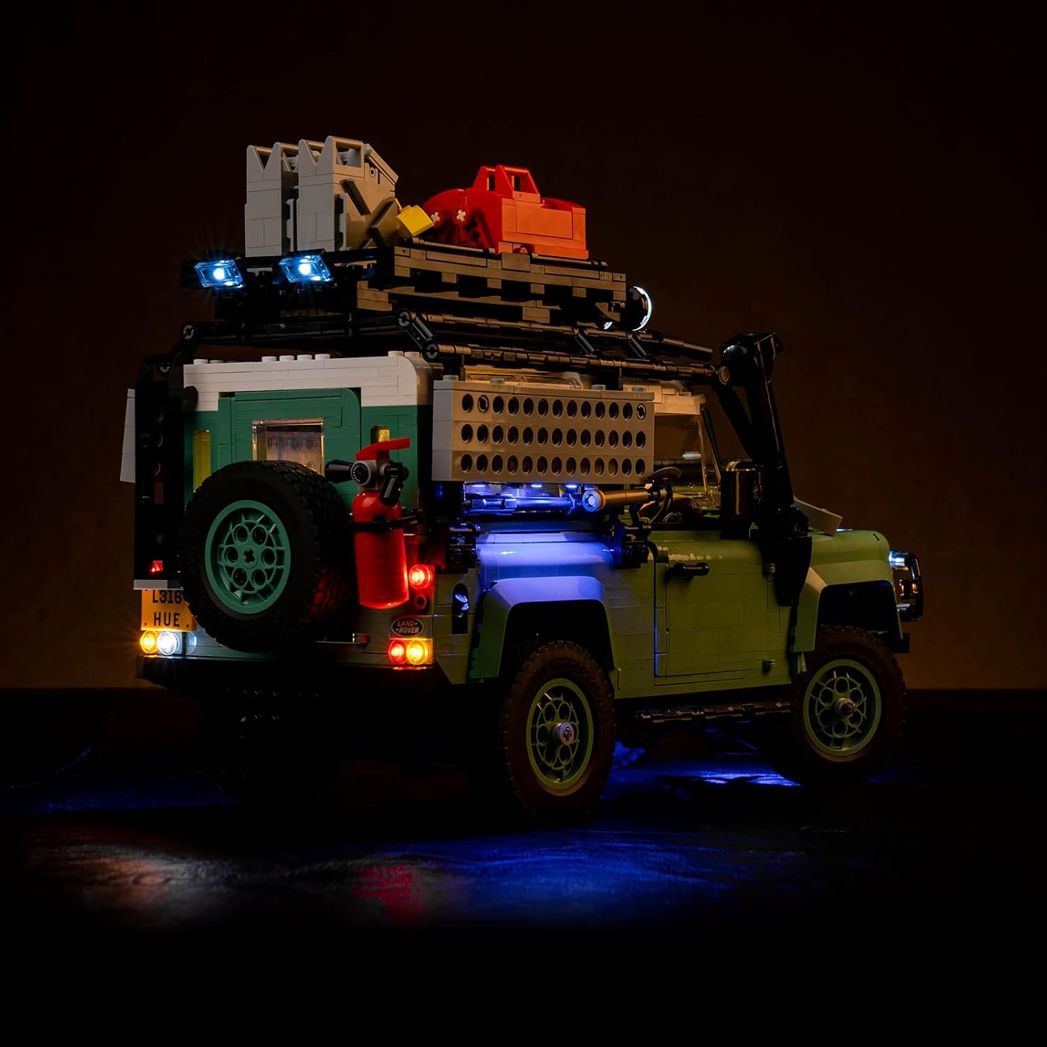 BrickBling LED Lighting Compatible with Lego Land Rover Defender 90 Model Car (No Model), New 2023 Light kit Compatible with Lego 10317 Car-Remote Control Version