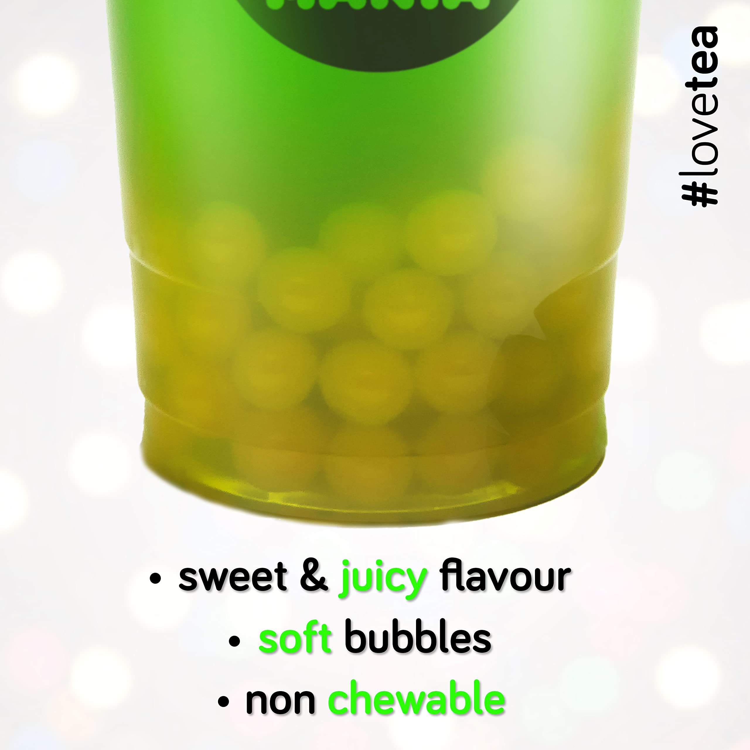Buy Boba Pearls Popping Boba for Bubble Tea, Bursting Boba Tapioca Pearls (450 g) (Green Apple