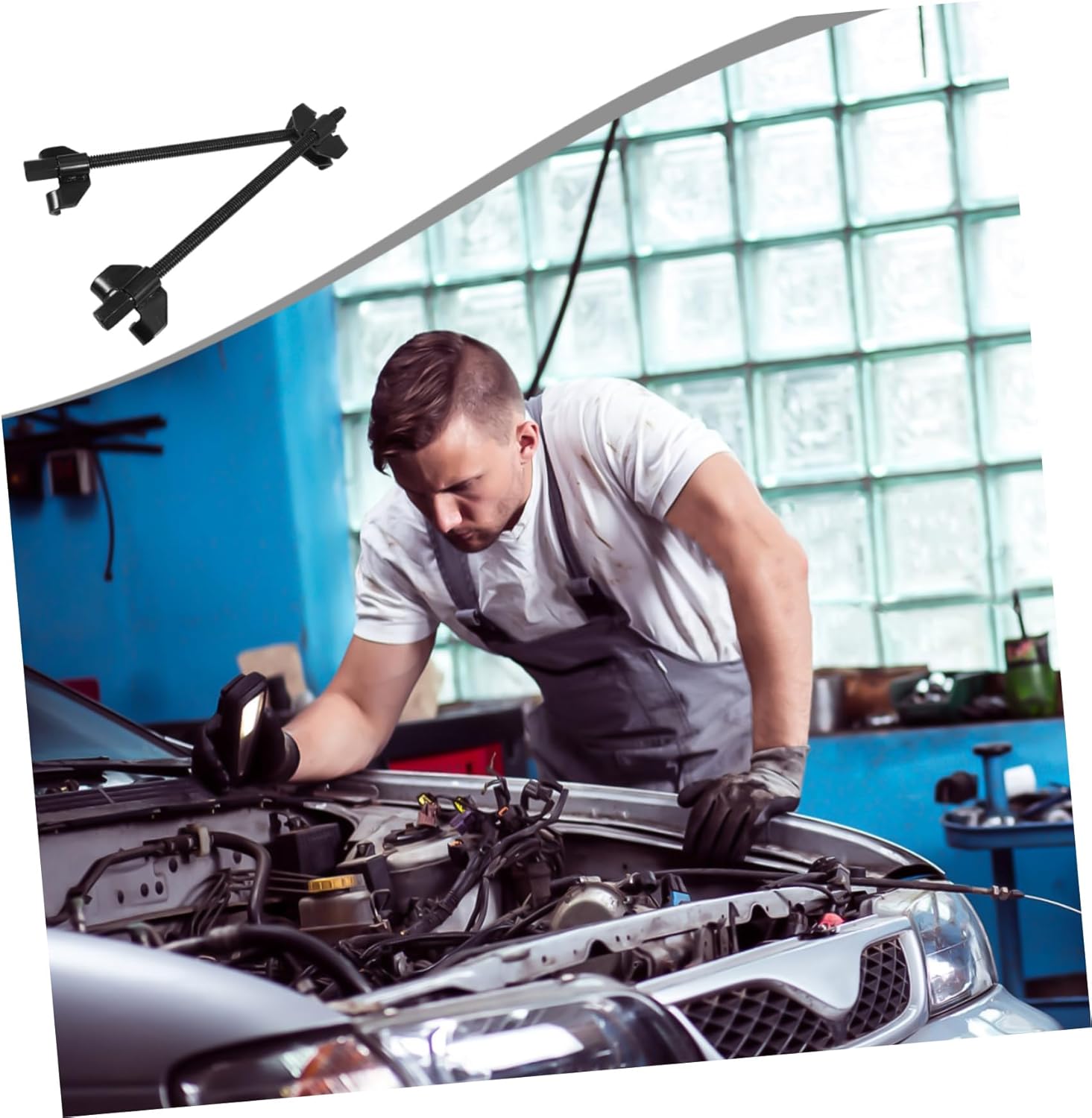 Coil Spring Compressor Tool for Automotive Use Spring Remover and Installer Efficient Strut Compression for Car Maintenance