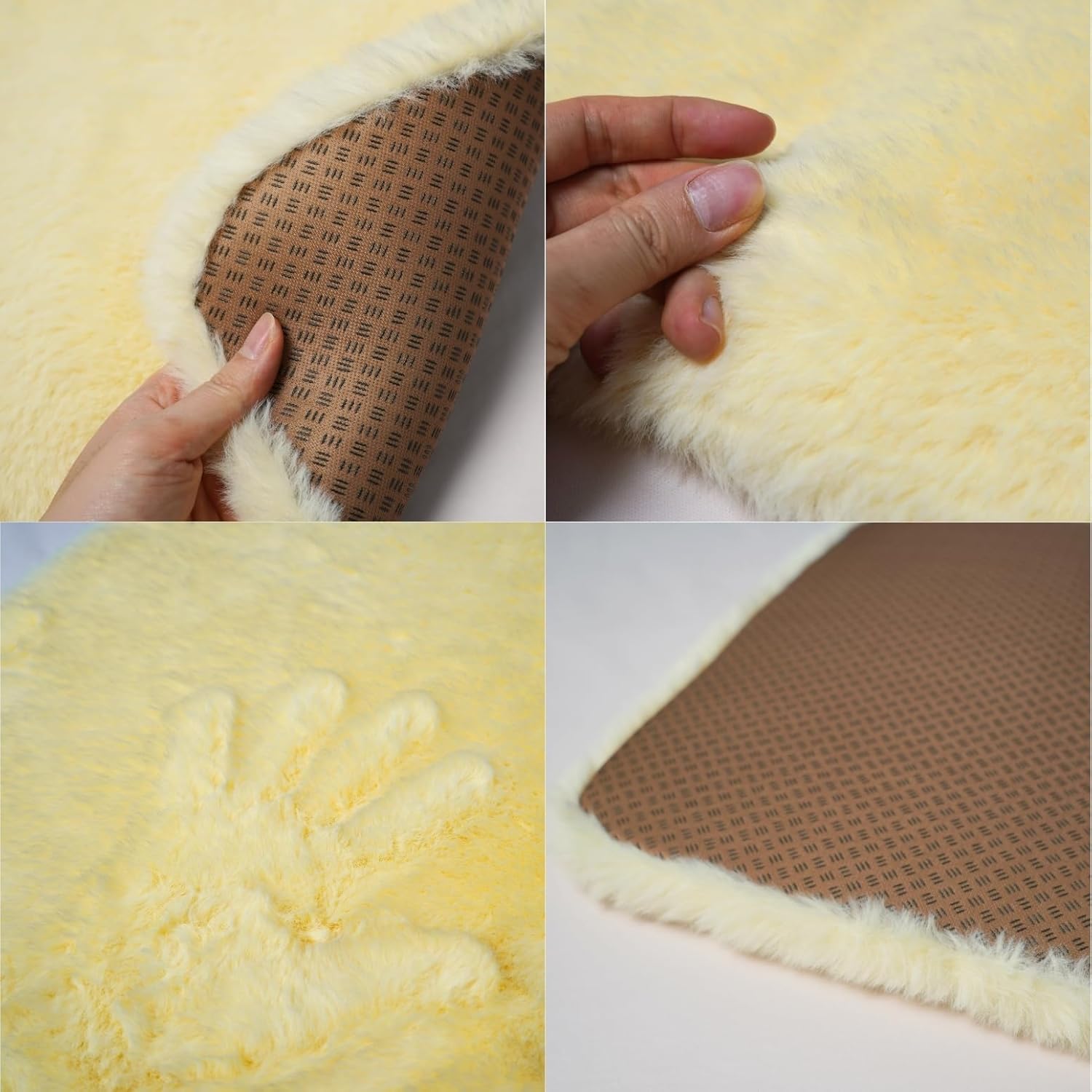 review Luxury Dog Bed Cushion Pad Mat 53”x18”, Furry Plush Faux Rabbit Fur and Memory Foam for Small, Medium, Large Pets, Pet Approved Soft Fluffy Cover, Waterproof and Washable, Weighing 25-75lbs