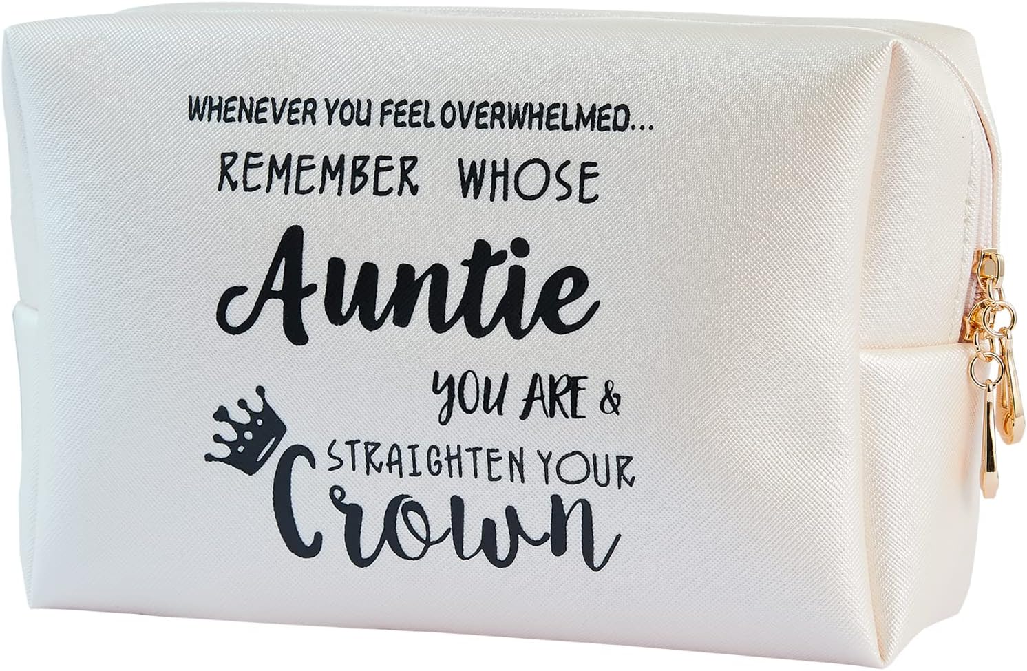 Auntie Gifts Leather Makeup Bag -Auntie Gift from Niece Nephew