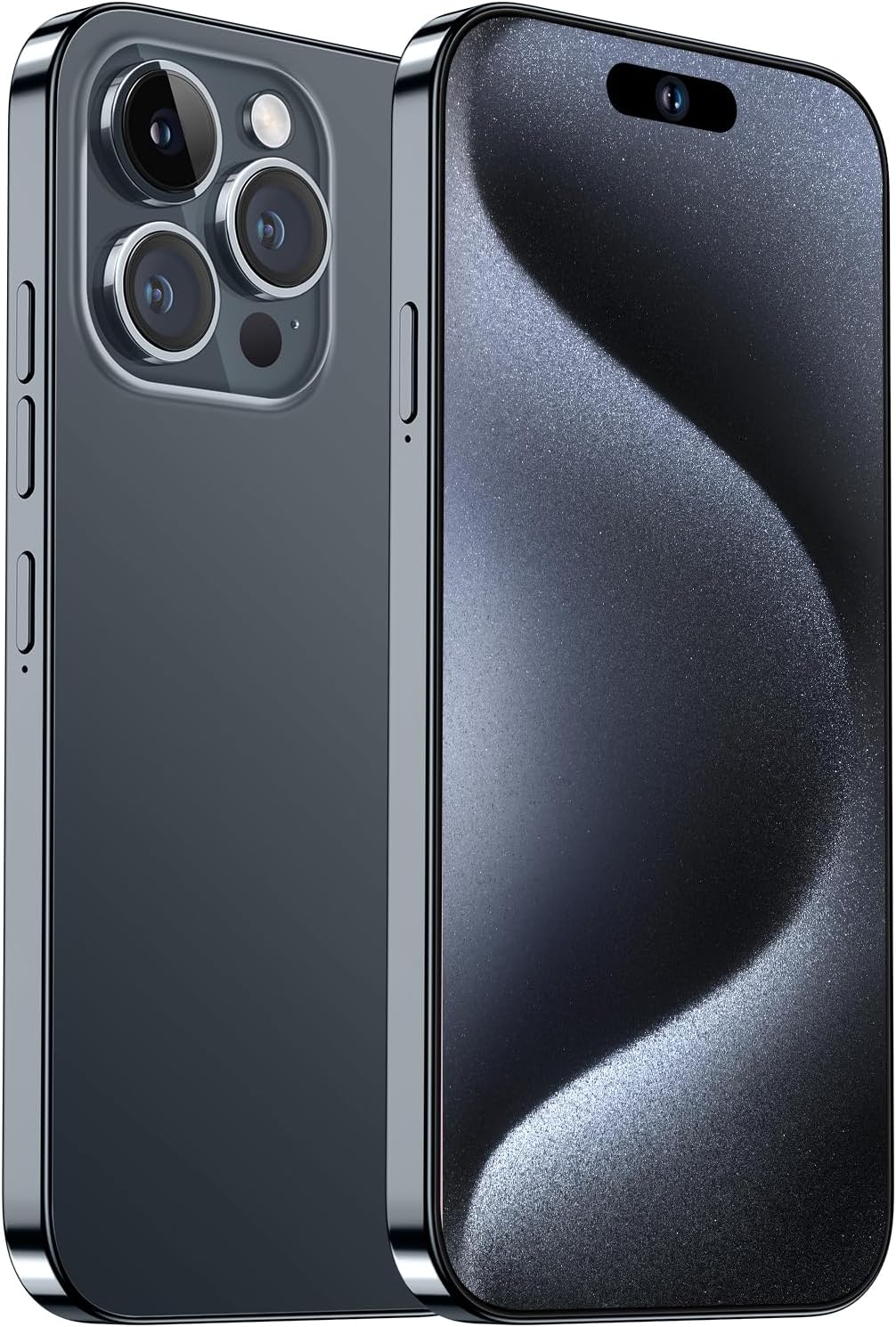 A15 Pro Max Unlocked Phone,8GB+512GB Ultra Memory Android Phone,6800 mAh Battey,6.82-inch HD Screen,Dual SIM, Dual Standby,108MP Camera Cell Phone, 5G Phone.(Black)