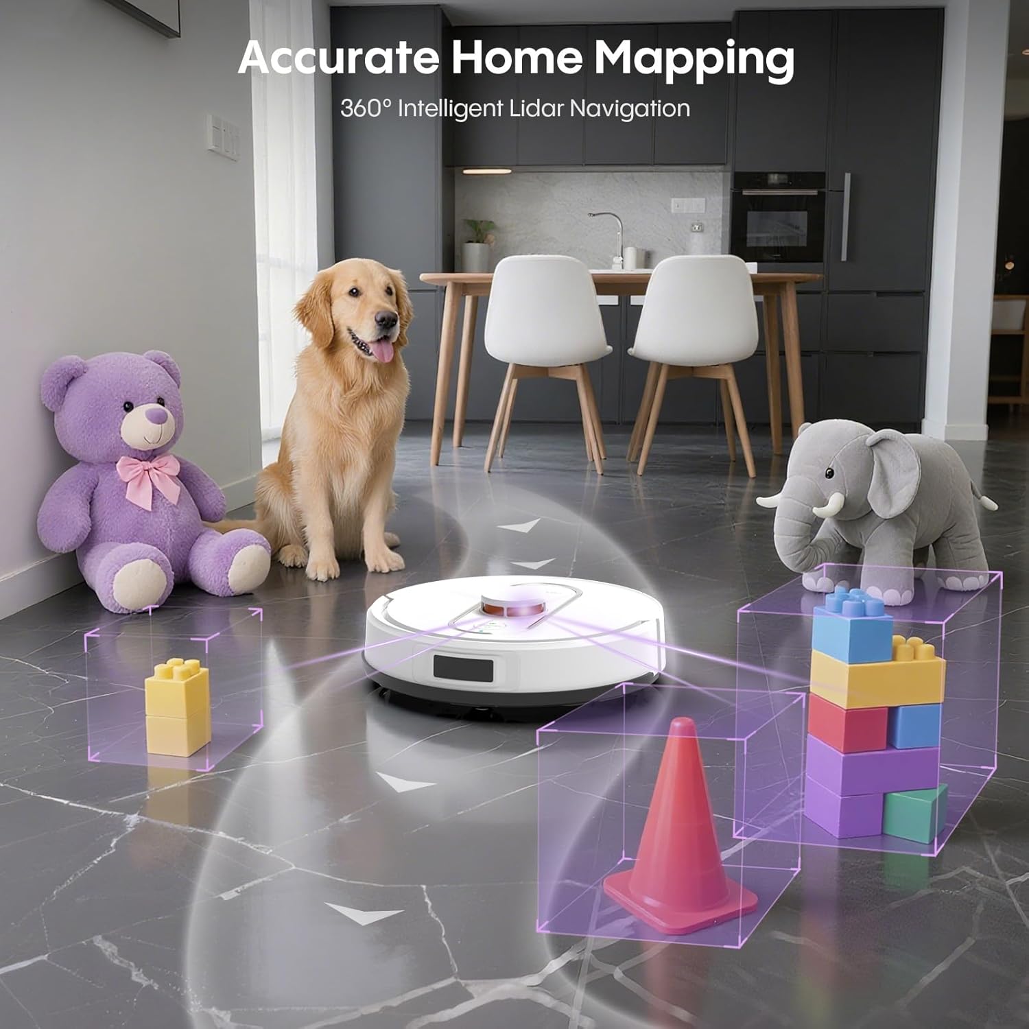 Accurate Home Mapping with a Robot Vacuum