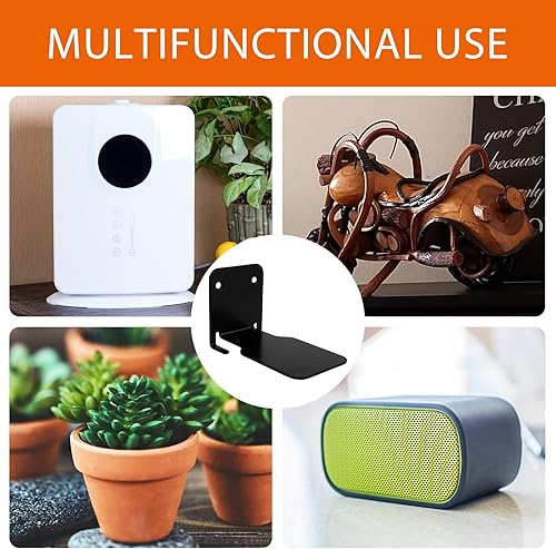 Miniatura 3 de Txkrhwa 2 estantes flotantes invisibles montados en la pared, estantes de almacenamiento de metal ocultos, estantes de almacenamiento de libros que